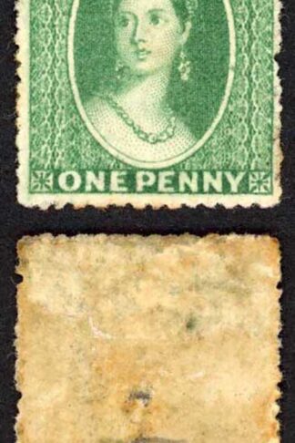 Grenada SG4 1d Green wmk Small Star (upright) Rough Perf 14 to 16 M/M Cat 110