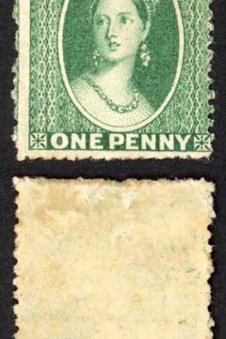 Grenada SG4 1d Green wmk Small Star (upright) Rough Perf 14 to 16 M/M Cat 110