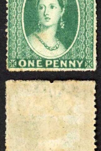 Grenada SG4 1d Green wmk Small Star (upright) Rough Perf 14 to 16 M/M Cat 110