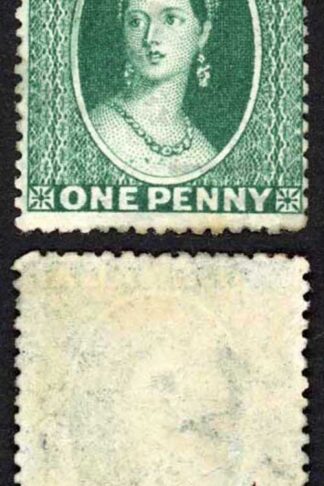 Grenada SG4 1d Green wmk Small Star (sideways) Rough Perf 14 to 16 M/M