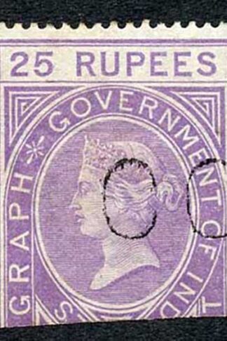 Ceylon Telegraph SGZT12 25r Die 1 with Colombo (type 2) cancel