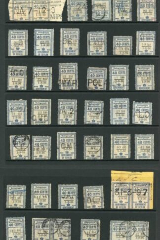 Ceylon Telegraph SGT134/T138 Collection of Control numbers (368 Stamps)
