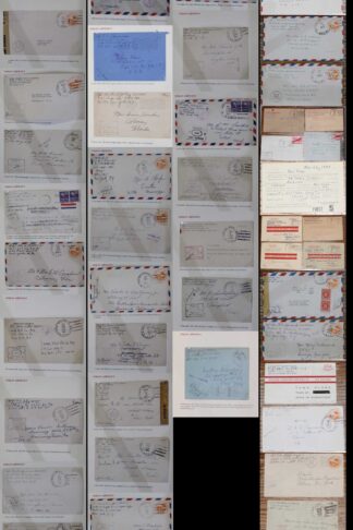 India Airmail American Army Post Office covers (62) from India to the US