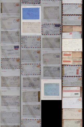 India Airmail American Army Post Office covers (62) from India to the US
