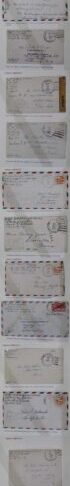 India Airmail American Army Post Office covers (62) from India to the US