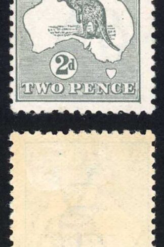 Australia SG3 2d Grey Die I Kangaroo wmk 1st Crown INVERTED M/M