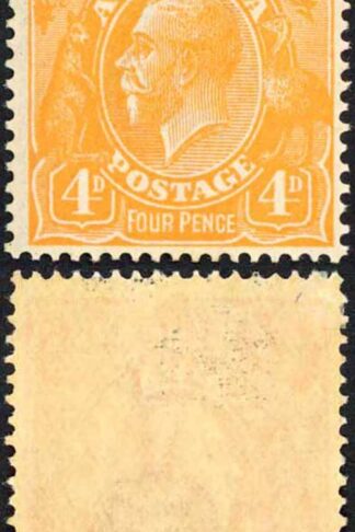 Australia SG22w 4d wmk 2nd Crown INVERTED M/M (a little toned)