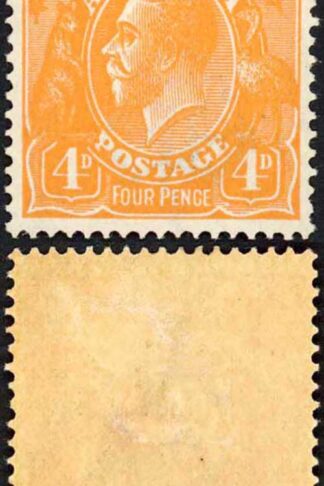 Australia SG22w 4d wmk 2nd Crown INVERTED M/M (a little toned)