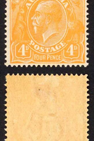 Australia SG22w 4d wmk 2nd Crown INVERTED M/M (a little toned)