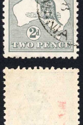 Australia SG35 2d Grey Die I Kangaroo wmk 3rd Crown