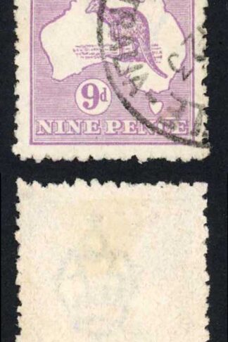 Australia SG39b 9d Violet Die IIB Kangaroo wmk 3rd Crown