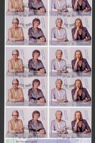 Australia SG3537/3540 2011 Legends Self Adhesive Booklet Pane