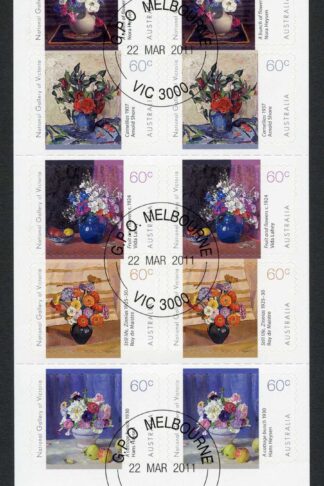Australia SG3574/78 2011 Flowers Self Adhesive Booklet U/M