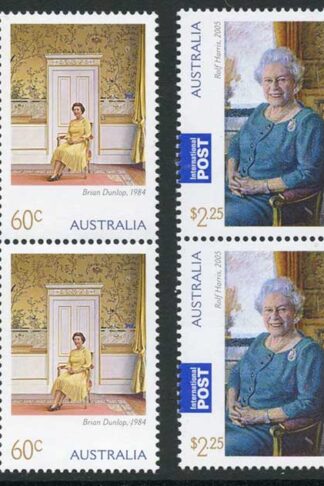 Australia SG3585/86 2011 Queens Birthday Blocks of 4 U/M