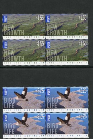 Australia SG3579/82 2011 Lake Eyre Blocks of 4 U/M