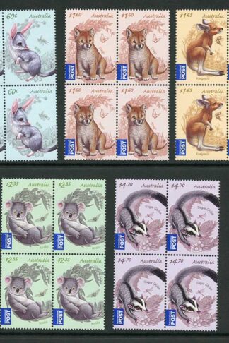 Australia SG3608/12 2011 Australian Bush Babies Blocks of 4 U/M