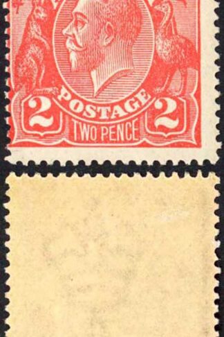 Australia SG63 2d Bright Rose-scarlet KGV Head Wmk 2nd Crown M/M