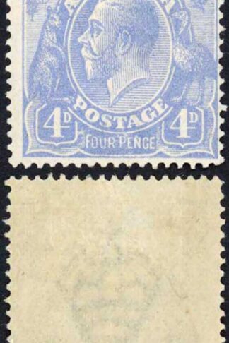 Australia SG65a 4d Ultramarine KGV Head Wmk 2nd Crown THINNER LETTERS M/M