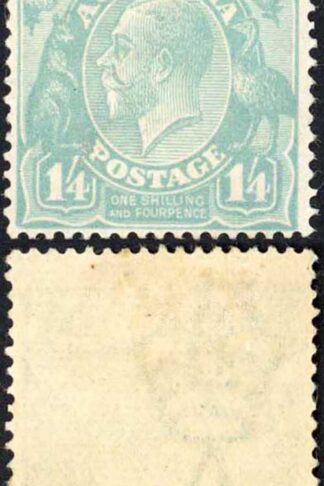 Australia SG66 1/4 Pale Blue KGV Head Wmk 2nd Crown M/M