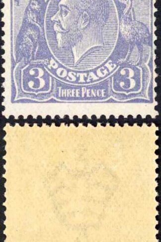 Australia SG79 3d Dull Ultramarine KGV Head Wmk 2nd Crown M/M