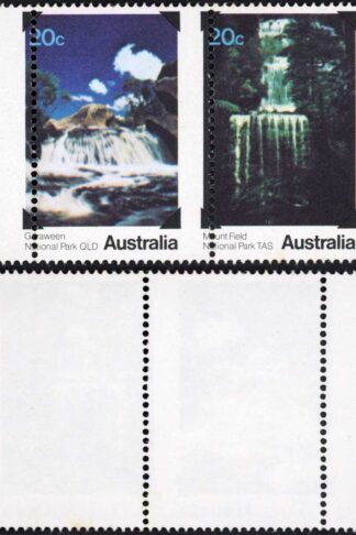 Australia SG708/9 1979 National Parks Pair Perf Shift (right stamp tone spot) U