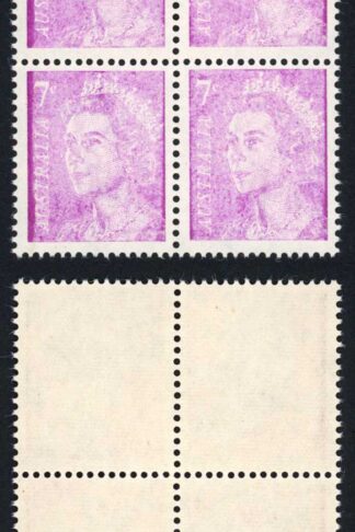 Australia SG388a 7c FANTASTIC DRY PRINT Block of 4 U/M