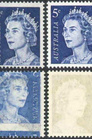 Australia SG386c 5c Complete offset U/M