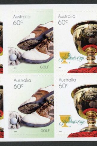 Australia SG2647b 2011 Golf Self Adhesive Booklet Pane U/M