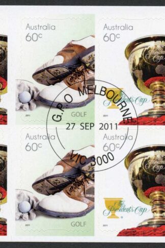 Australia SG2647b 2011 Golf Self Adhesive Booklet Pane Fine Used