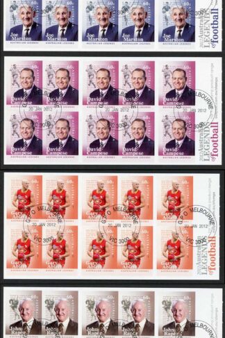 Australia SG3705a/12a 2012 Australian Legends Booklet Pane Set Used