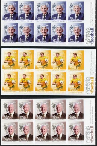 Australia SG3705a/12a 2012 Australian Legends Booklet Pane Set U/M