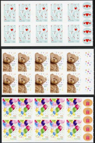 Australia SG3692a/6a 2012 Special Occasions Booklet Pane Set U/M