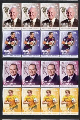 Australia SG3697/04 2012 Australian Legends Set in Blocks U/M