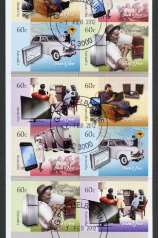 Australia SG3719b 2012 Technology Self Adhesive Booklet Pane Fine Used
