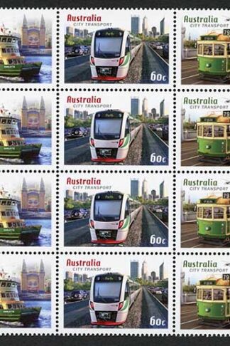 Australia SG3724/28 2012 City Transport Set in Block of 20 U/M