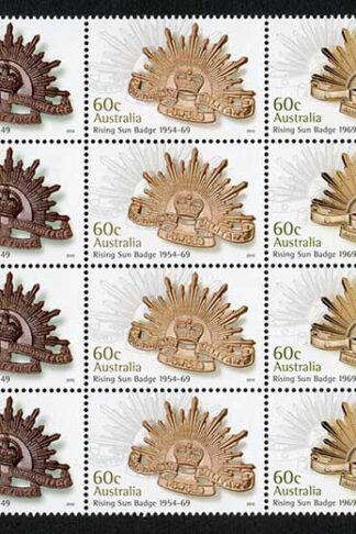 Australia SG3770 2012 Rising Sun Badge Block of 20 U/M