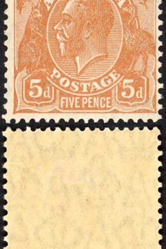 Australia SG103a 5d Orange Brown Perf 13.5 x 12.5 Small Multiple Wmk M/M