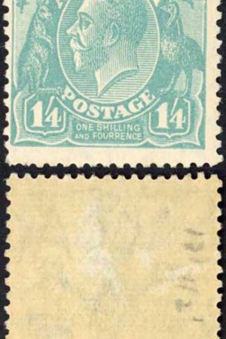 Australia SG104 1/4 Turquoise Perf 13.5 x 12.5 Small Multiple Wmk M/M