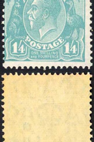 Australia SG104 1/4 Turquoise Perf 13.5 x 12.5 Small Multiple Wmk M/M
