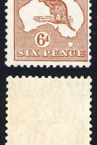 Australia SG107 6d Chestnut Kangaroo Small Multiple Wmk U/M