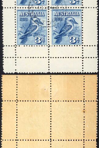 Australia SGMS106a 3d Stamp Exhibition Sheet CTO but heavily toned