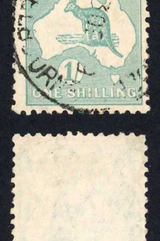 Australia SG109 1/- Blue Green Small Multiple Wmk used