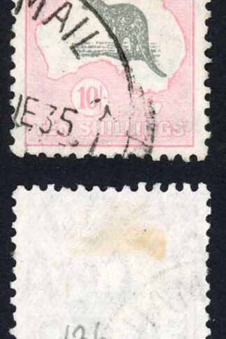Australia SG136 10/- Kangaroo Wmk C of A fine used
