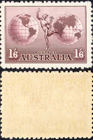 Australia SG153 1/6 Hermes No Wmk U/M