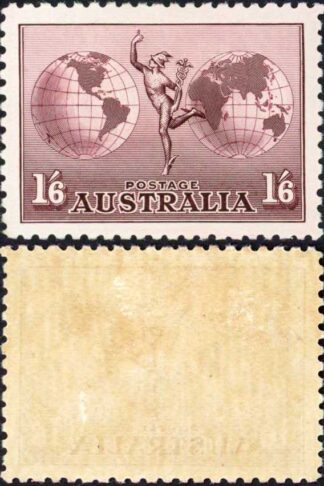 Australia SG153 1/6 Hermes No Wmk Lightly Mounted Mint