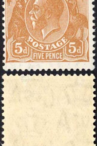 Australia SGO132 5d Orange-brown Opt OS U/M