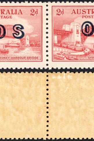 Australia SGO134 2d Sydney Harbour Opt OS U/M Pair