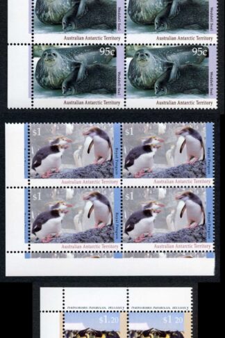 AAT SG91/7 Antarctic Wildlife set of 8 in Blocks U/M