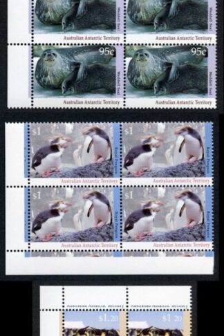AAT SG91/7 Antarctic Wildlife set of 8 in Blocks U/M