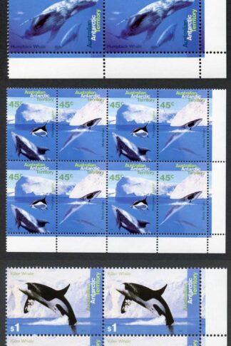 AAT SG108-11 Whales and Dolphins set of 4 including pair in Blocks U/M